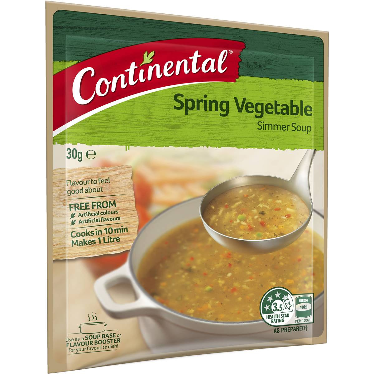 Continental Simmer Soup Spring Vegetable Pkt 30g