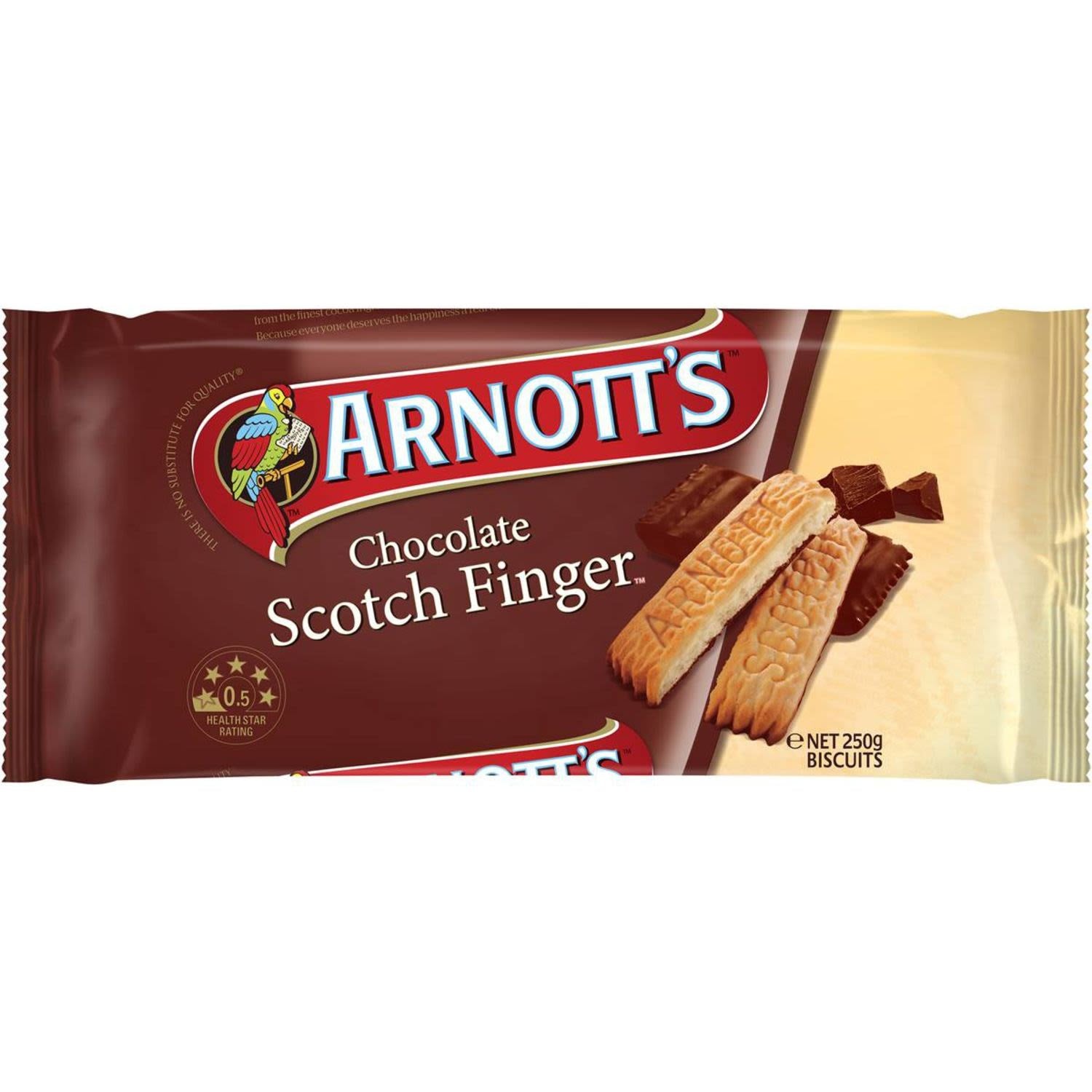 Arnotts Scotch Finger Chocolate Biscuits 250g