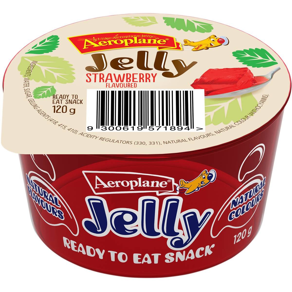 Aeroplane Ready to Eat Jelly Cups 120g Strawberry