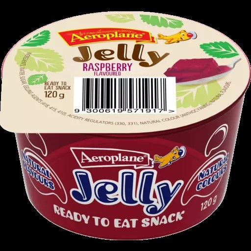 Aeroplane Ready to Eat Jelly Cups Raspberry 120g
