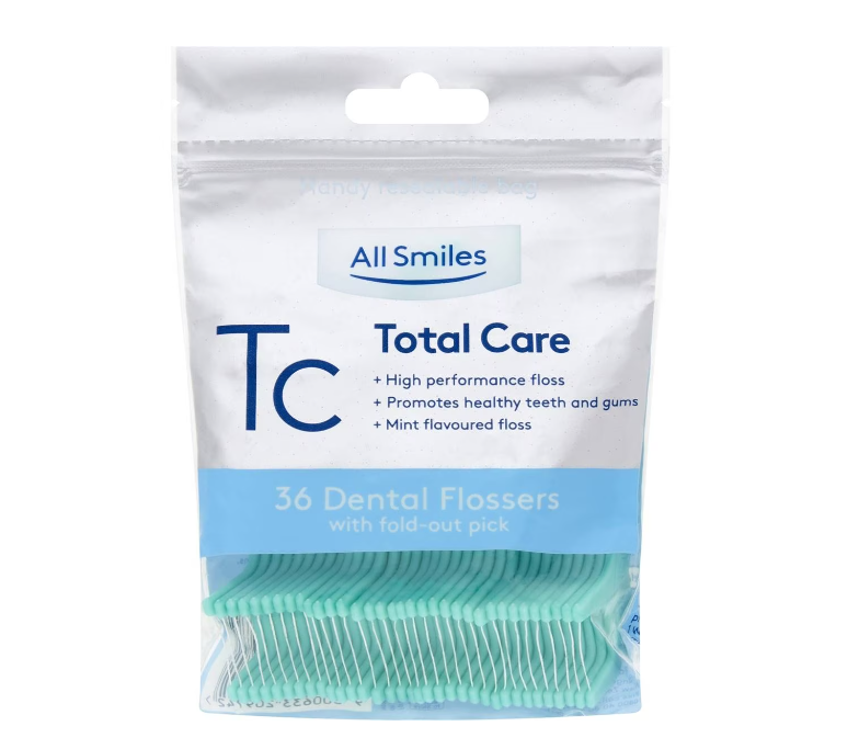 All Smiles Dental Floss Picks Mint - Pk 36