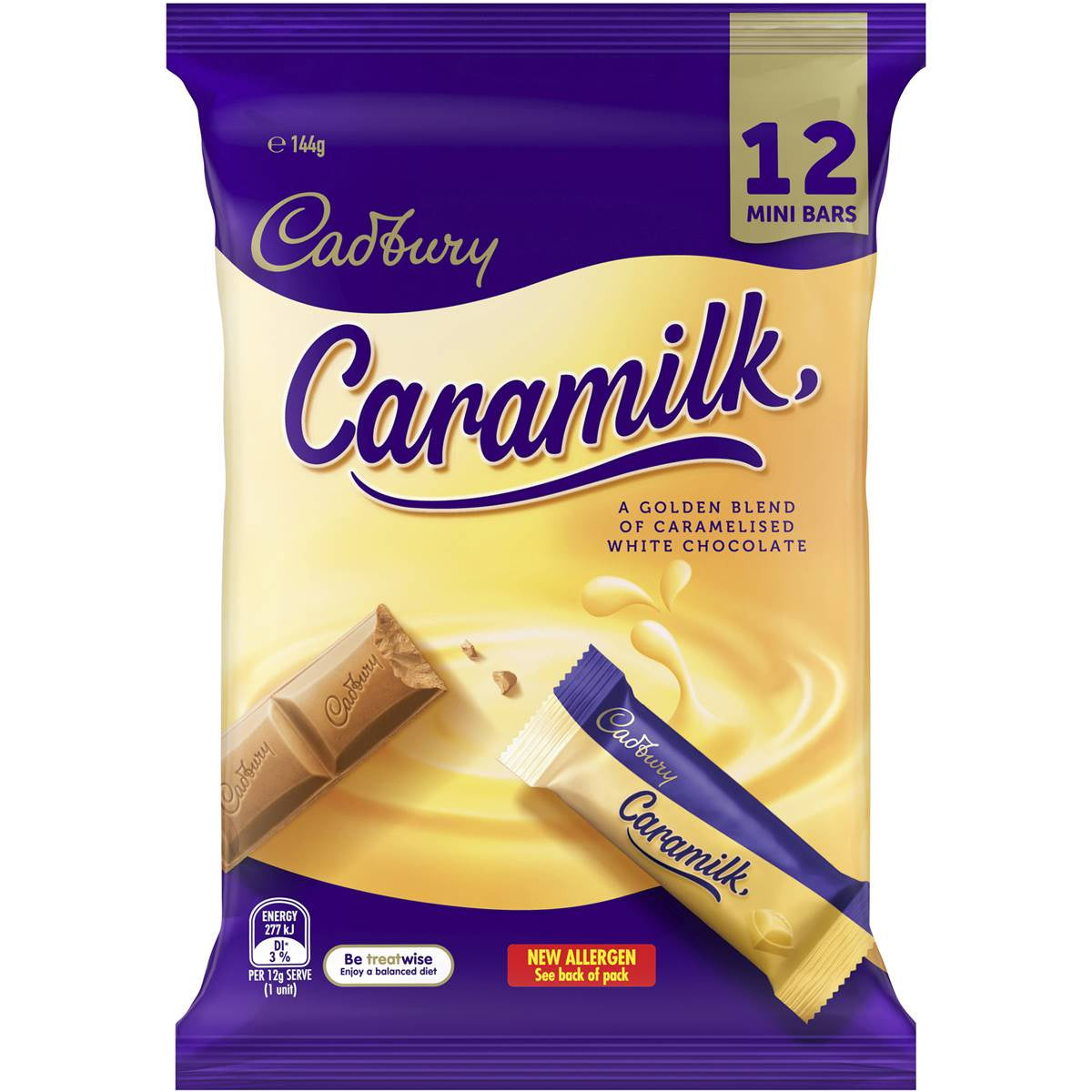 Cadbury Caramilk Sharepack 144g 12pk