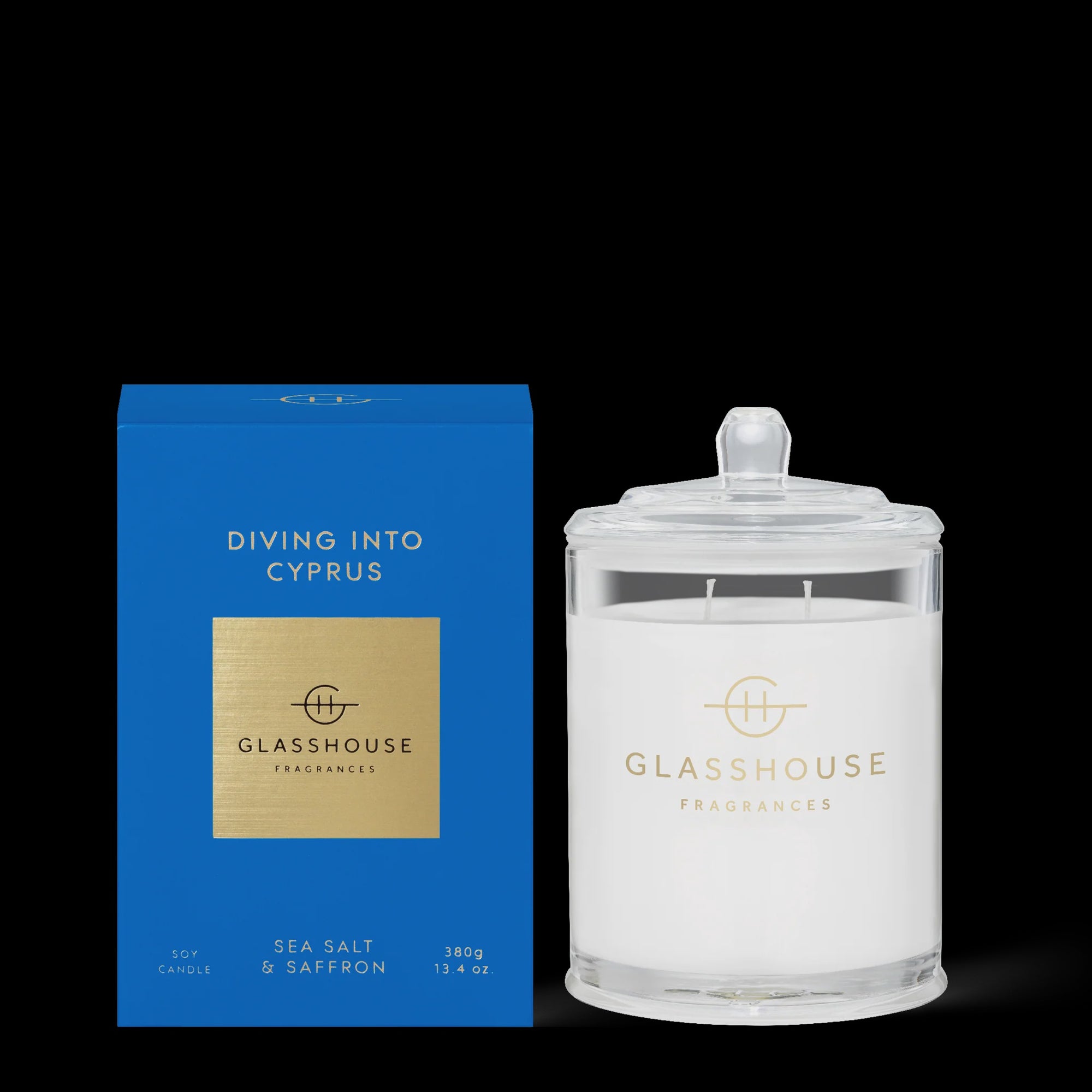 Glasshouse Fragrances Diving into Cyprus Candle 380g