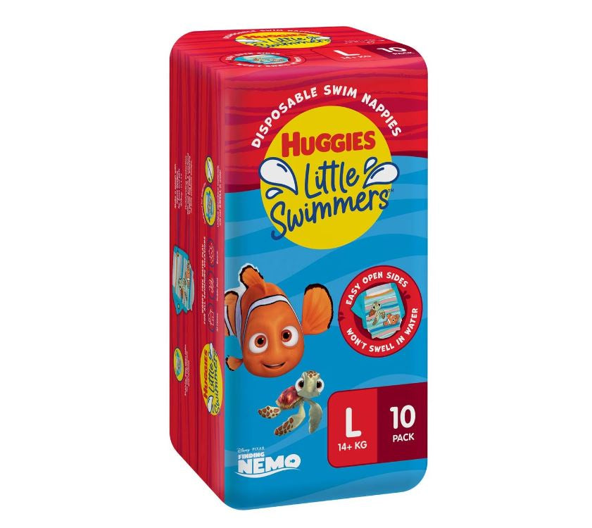 Huggies Little Swimmers Disposable Swim Nappies Large 10 Pack