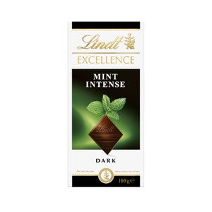 Lindt Mint Intense Dark Chocolate Block 100g