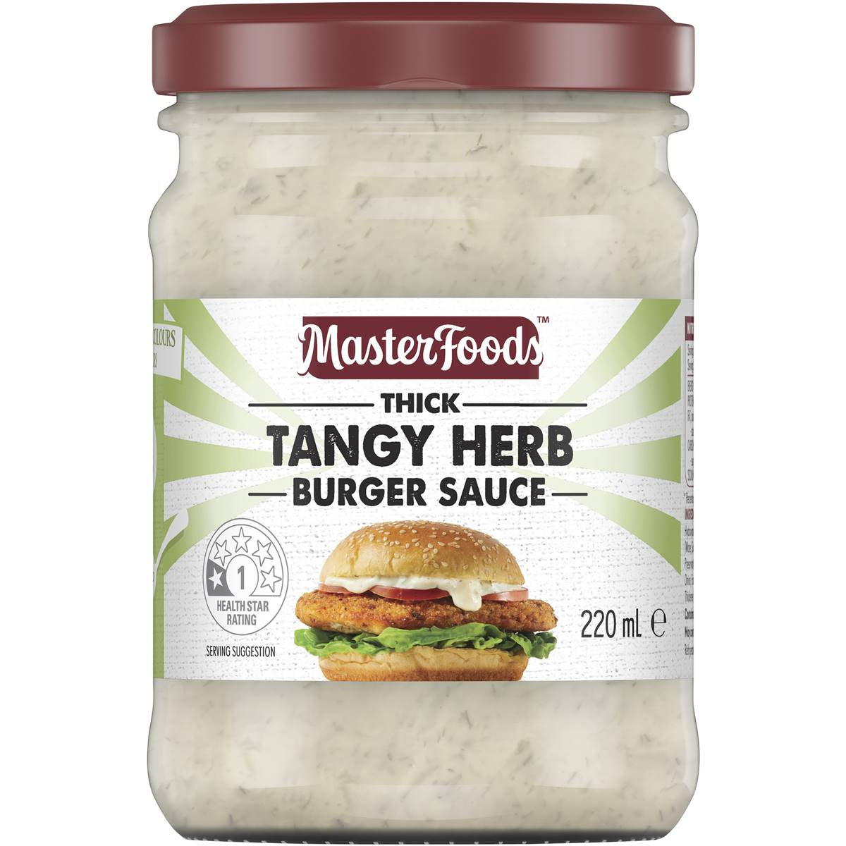 Masterfoods Thick Tangy Herb Burger Sauce 220ml