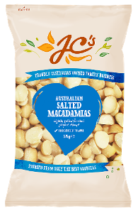 JC'S Macadamias Salted 375g