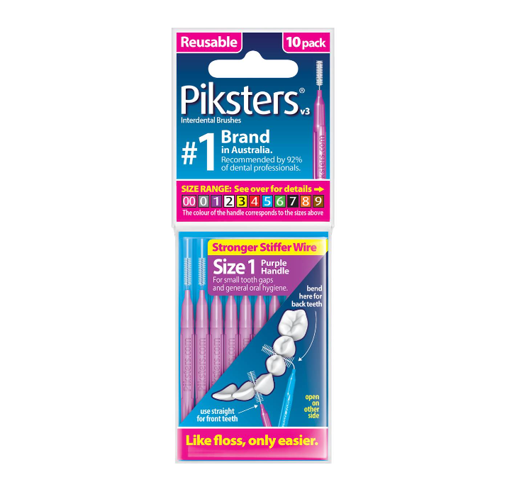 Piksters Interdental Brushes Size 1 - Pk 10
