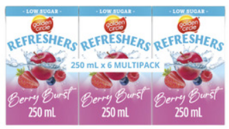 Golden Circle Refreshers Berry Burst Flavoured Water Drink 250ml