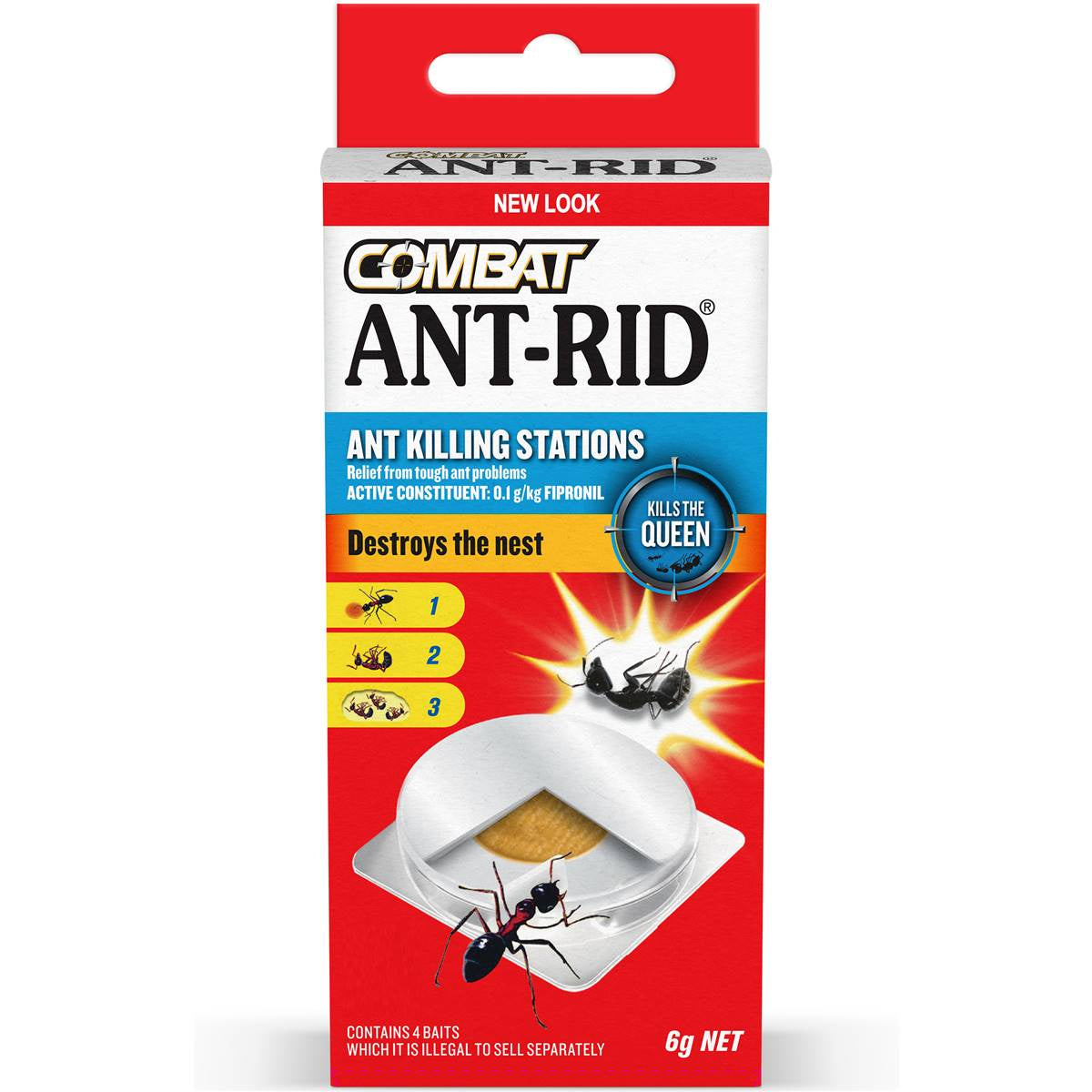 Combat Ant-rid Ant Bait Ant Control 6g x4pk