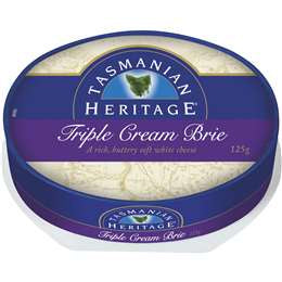 Tasmanian Heritage Triple Brie Cheese 125g