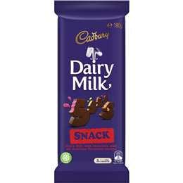 Cadbury Dairy Milk Snack Block 180g