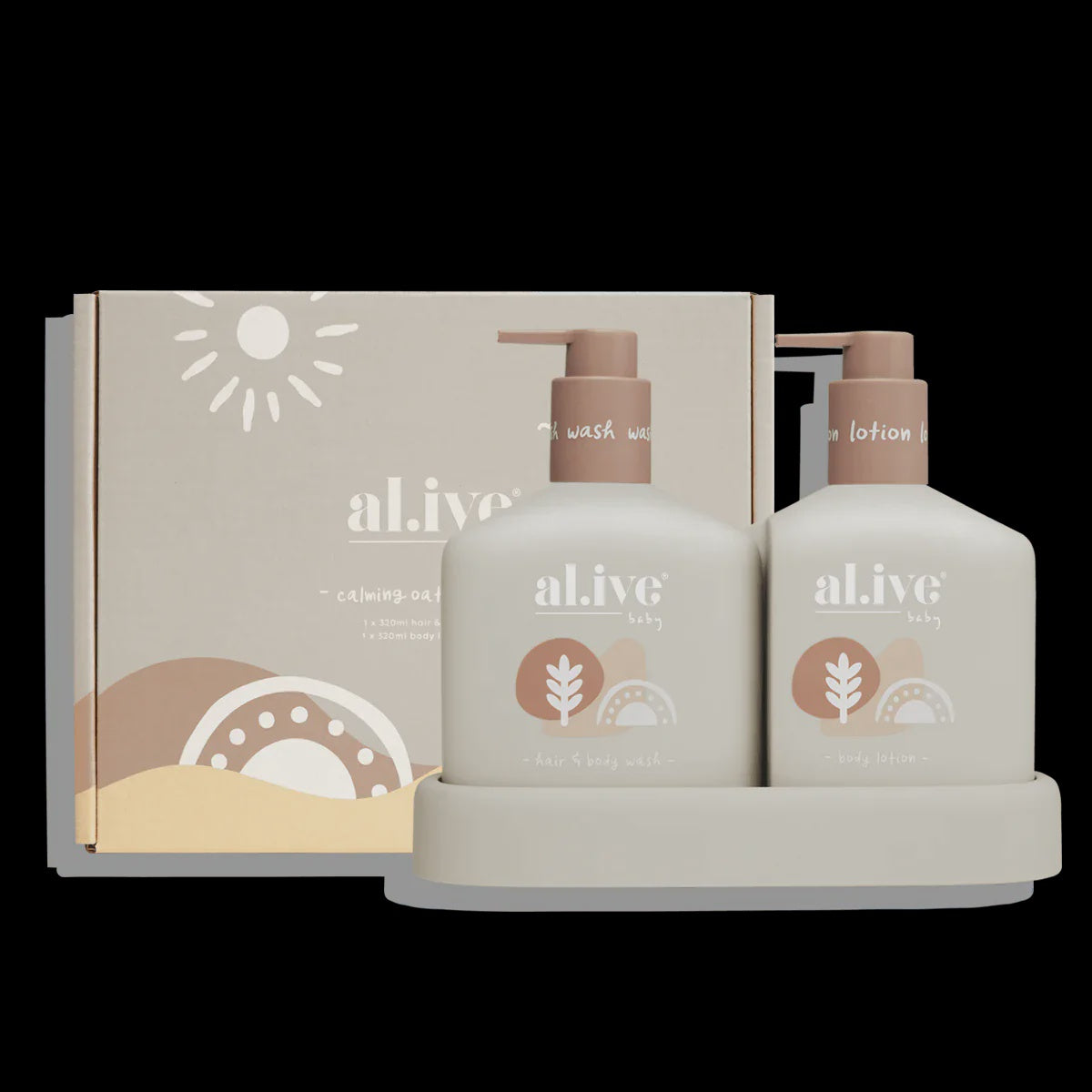 Al.Ive Body Baby Duo Hair/Body Wash & Lotion Calming Oatmeal