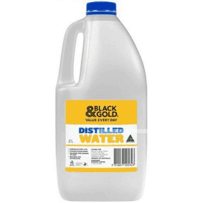 Black & Gold Distilled Water 2L