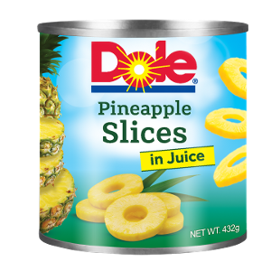Dole pineapple slices in juice 432g