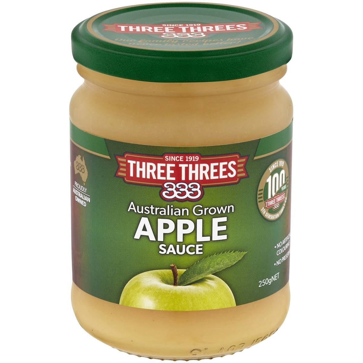 Three Threes Apple Sauce 250g