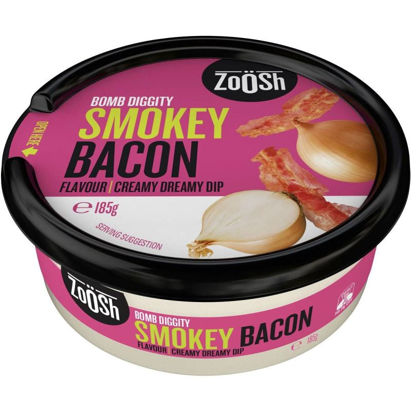 Zoosh Dip Smokey Bacon 185g