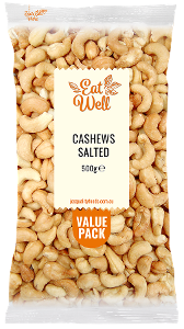 Eat Well Cashews Salted 500g