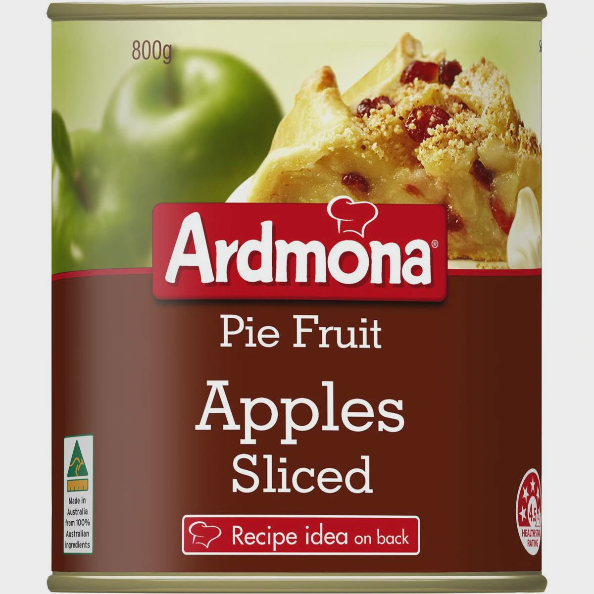 Ardmona Pie Fruit Apple Sliced 800g