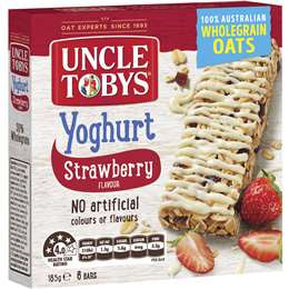 Uncle Tobys Muesli Bars Yoghurt & Strawberry 6pk