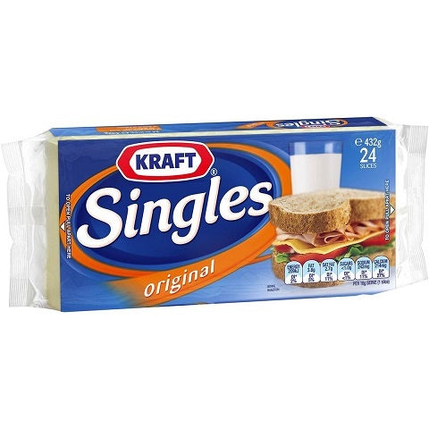 Kraft Cheese Singles Original 432g 24 pk