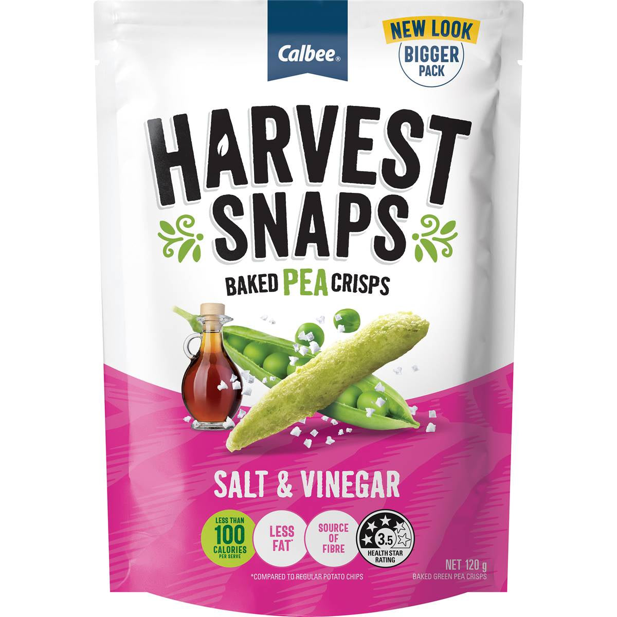 Harvest Snaps Salt & Vinegar 120g