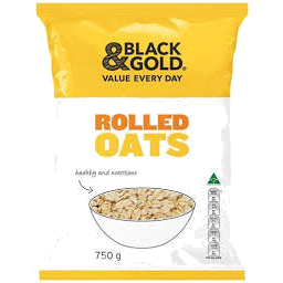 Black & Gold Rolled Oats 750g