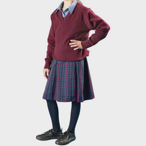 Pleated Skirt Tartan Junior Size 8