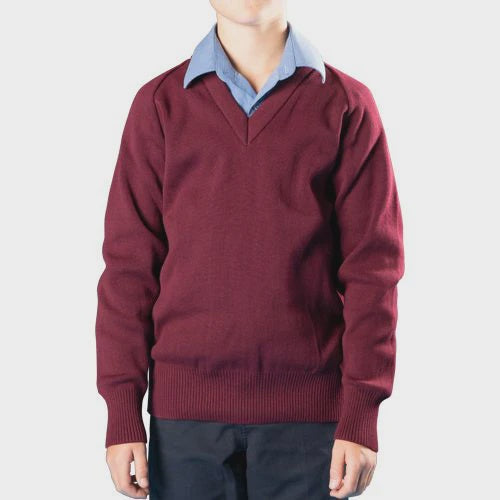 Pullover Wool Burgundy Size 12